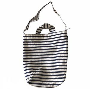 BAGGU duck bag striped canvas